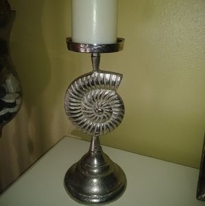 Sea Shell Pillar Candle Stand